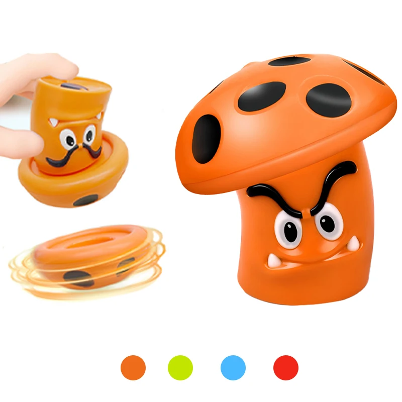 Мультяшный вращающийся Топ игрушка мини Гриб гироскоп Beyblade пусковое устройство