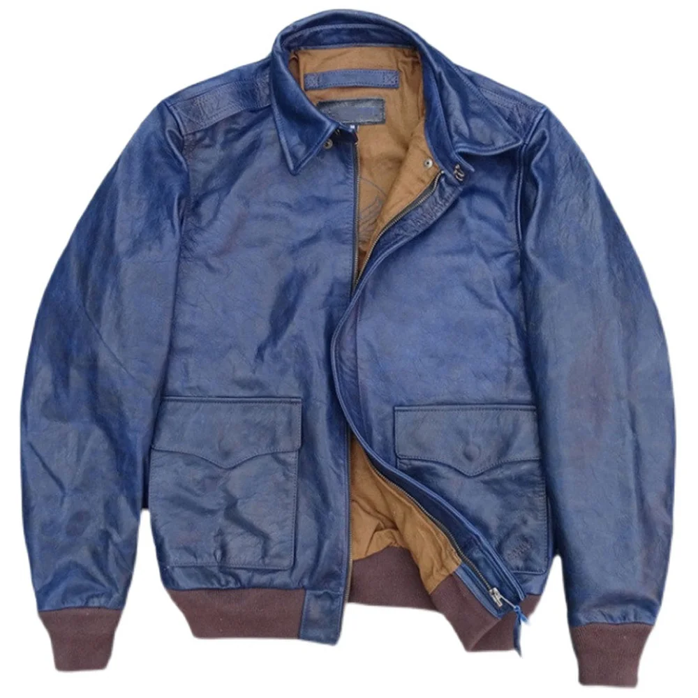 

Мужская куртка-бомбер из натуральной кожи, с рисунком черепа