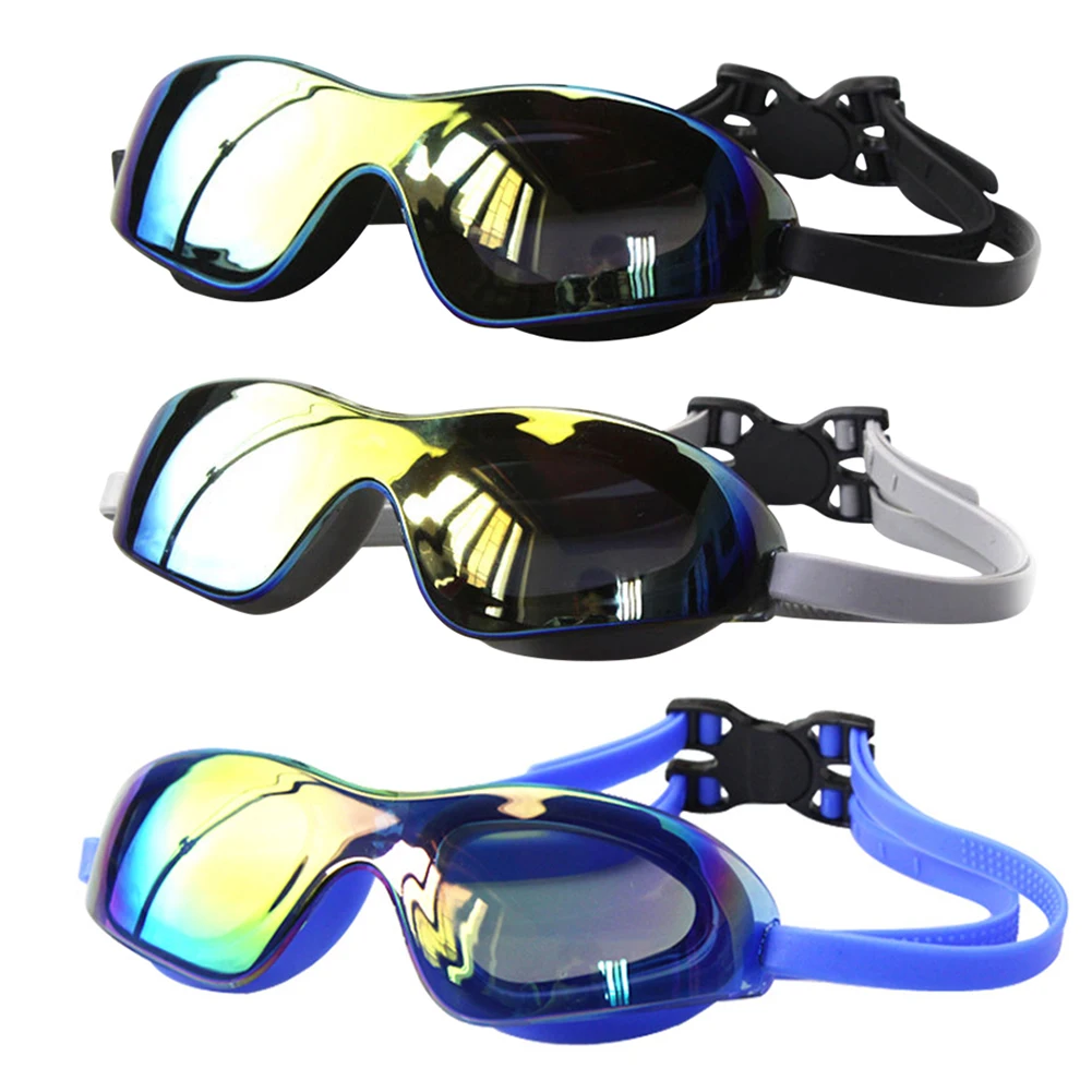 

Unisex Swimming Goggles Comfortable Large Frame Swim Glasses Anti-Fog Men Women Swim Eyewear Waterproof Goggles