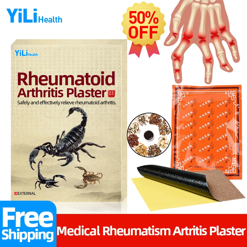 

Pain Relief Patch Rheumatoid Scorpion Medical Plaster Hands Rheumatism Arthritis Myalgia Treatment Effective Analgesic Patches