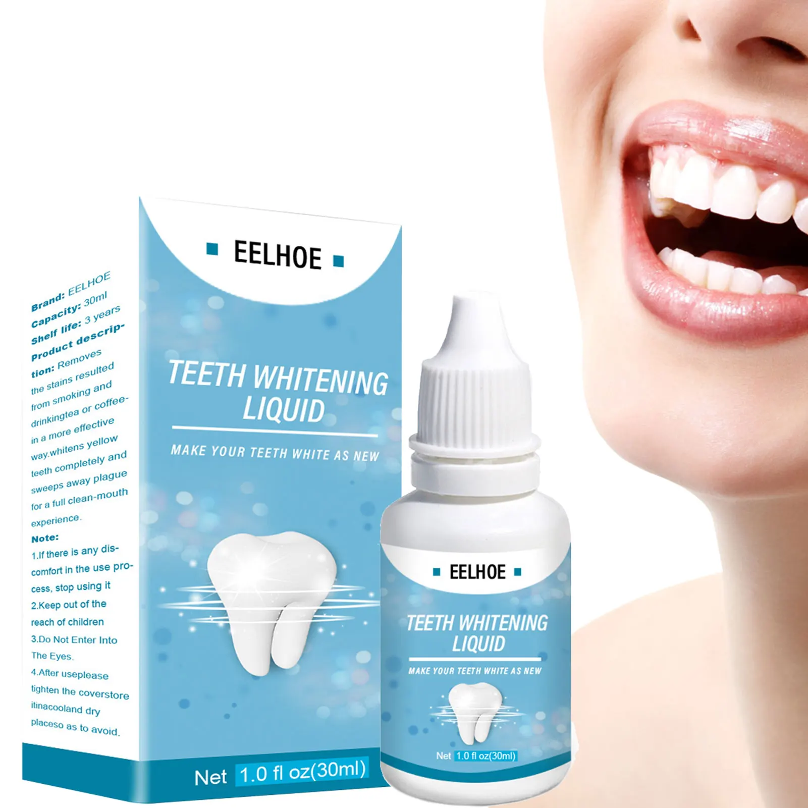 

Tooth Whitening Essence Tooth Bleaching Cleaning Essence Whiten Teeth For Removing Coffee Cigarettes Wine And Other Stains