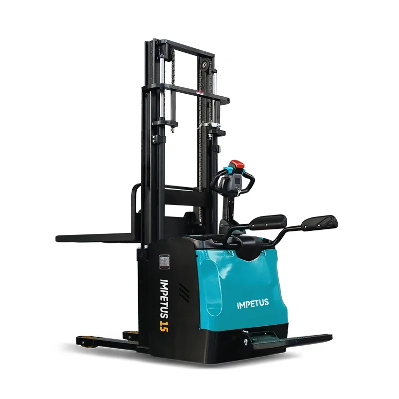 Полный электрический самоподъемник-штабелер Power Walkie Truck Reach Price Pallet Blue Вилочный