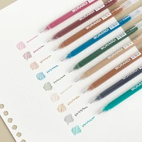 9 pcs colored gel pens set school blue 0 5 mm ballpoint pen for school material kawaii pen and office equipment stationery