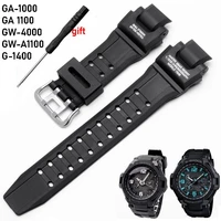 for casio g shock ga 1000 ga1100 gw 4000 gw a1100 g 1400 diving sport watch bracelet waterproof pu silicone watch accessories