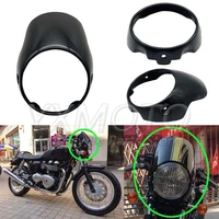 motorcycle 7 inch headlight fairing suitable for t100 t120 t900 carbon fiber color shroud can be customized color