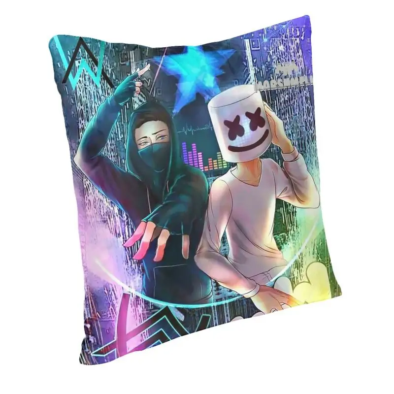 Наволочка для подушки Alan Walker Mirel бархатный современный чехол с электронными