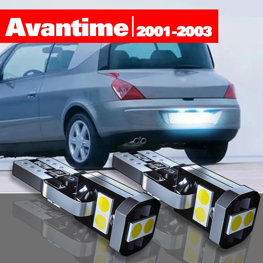 

For Renault Avantime Accessories 2pcs LED License Plate Light 2001 2002 2003