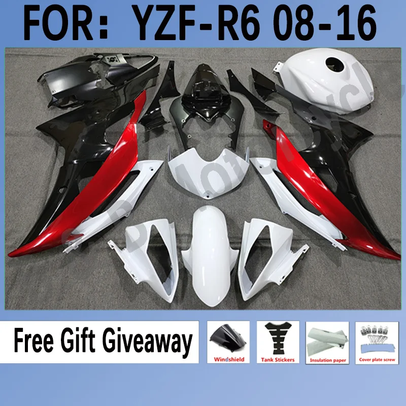 

NEW Motorcycle Fairing Kits For Yamaha YZF R6 2008 2009 2010 2011 2012 2013 2015 2016 Fairings Bodywork YFZ R6 Set Black White