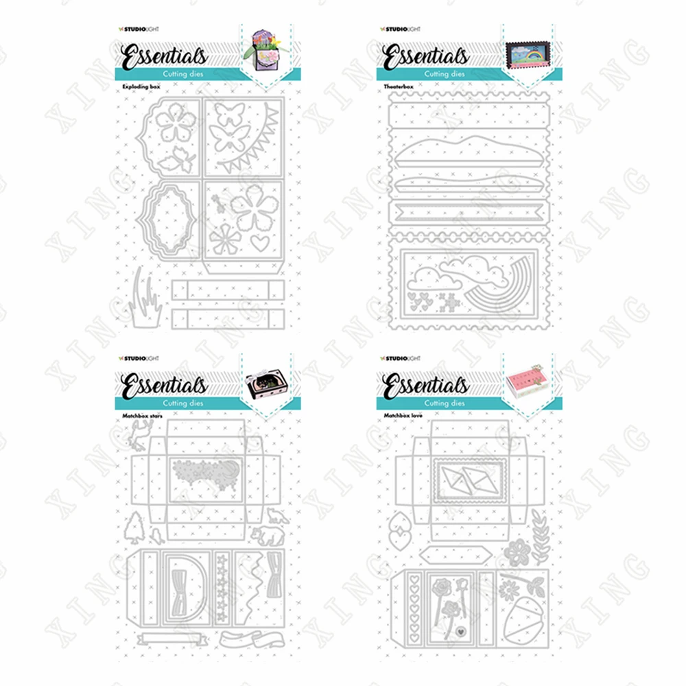 

Hot Sale New Theater Exploding Box matchbox Layering Stencils Painting Scrapbook Coloring Embossing Album Decorative Template