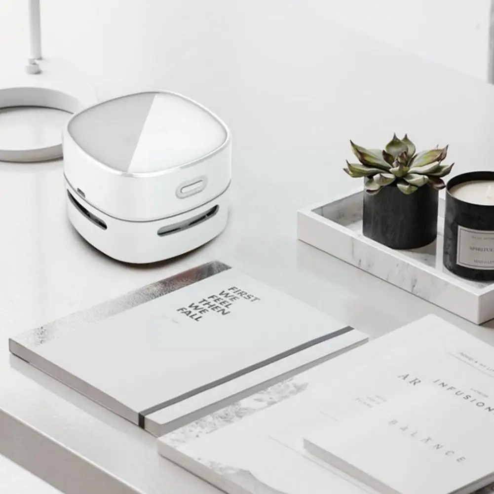 

Mini Desktop Vacuum Cleaner Rechargeable Desk Dust Tool Portable Vacuum Suction Collector For Home Office Desktop Cleaning M2n3