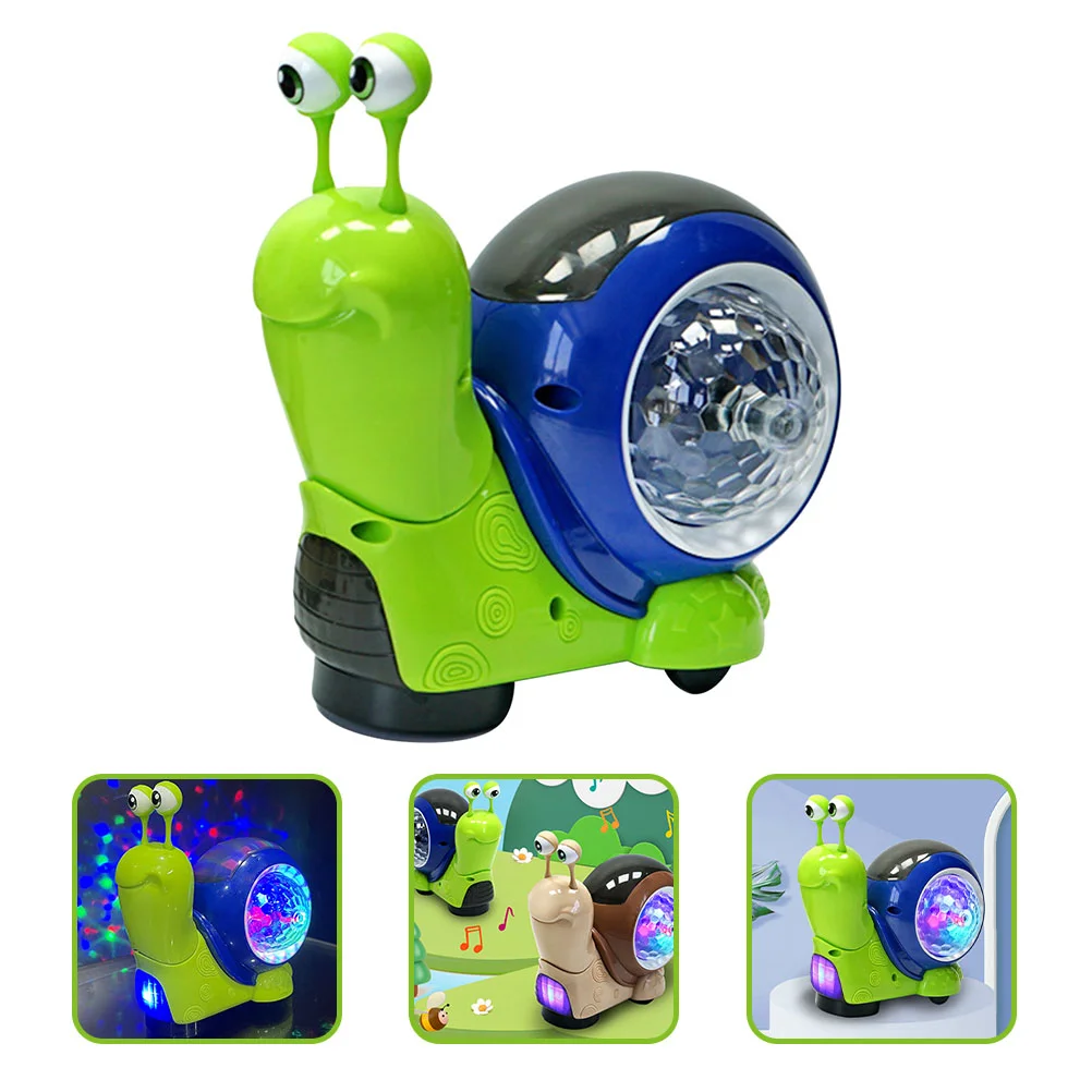 

Adorable Lighting Crawling Toy For Babies 6-12 Month Snail Toy Walking Toy