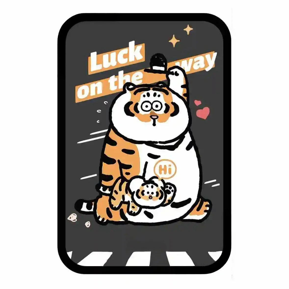 Складная черная подставка для телефона MagSafe с рисунком тигра держателя IPhone