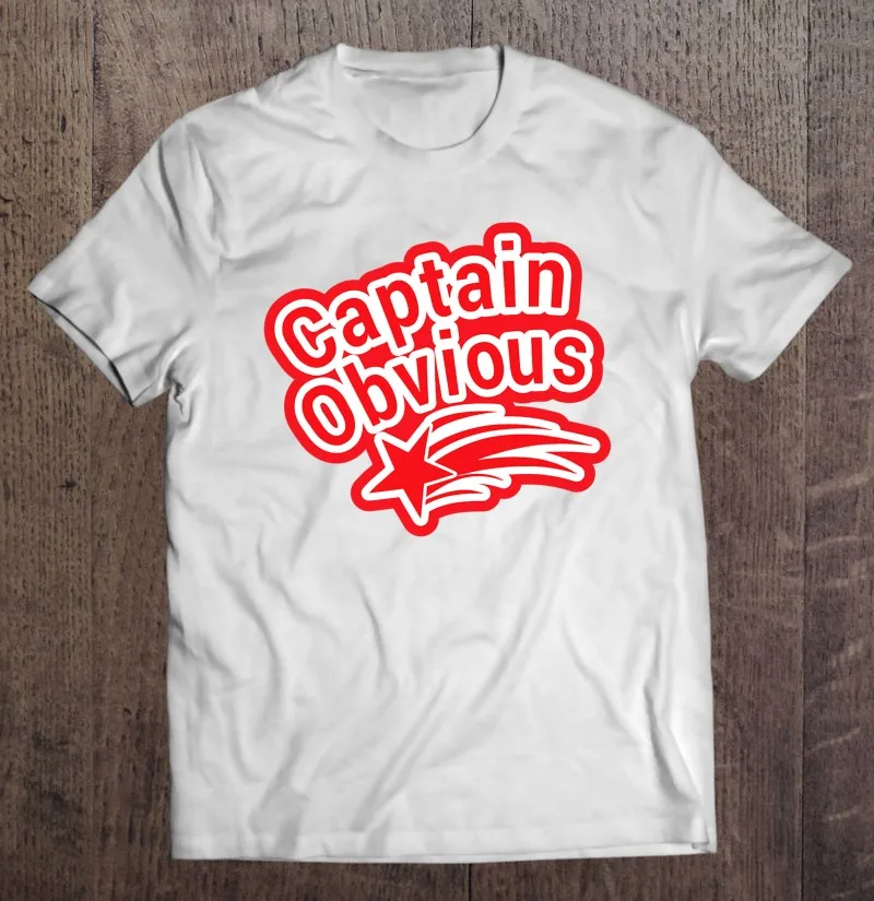 

Забавный костюм капитана очевидного, футболка большого размера, эстетическая одежда, мужская одежда, футболки, Мужская хлопковая футболка