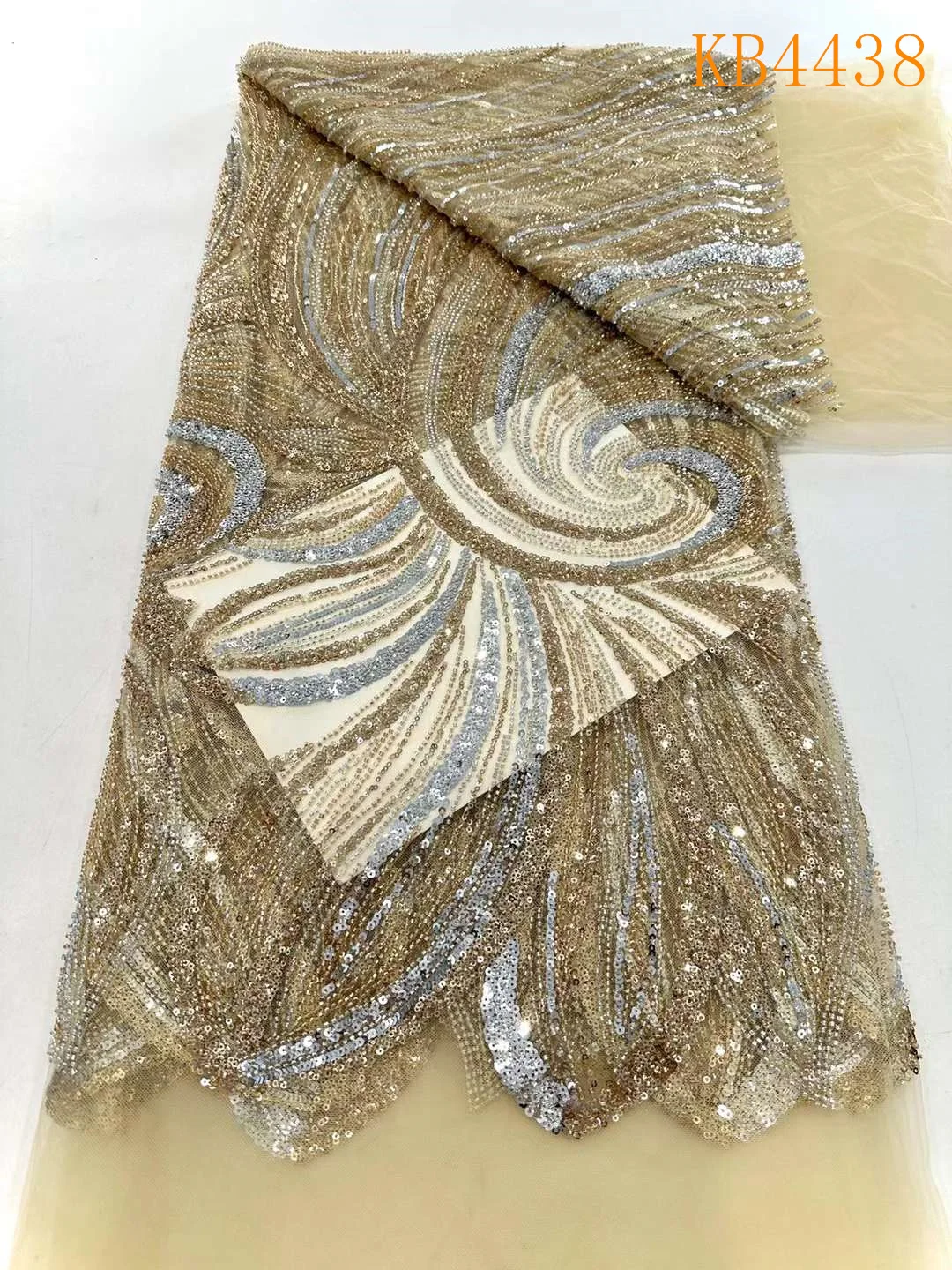 Африканская ткань 5 ярдов черная французская сетчатая кружевная с бисером