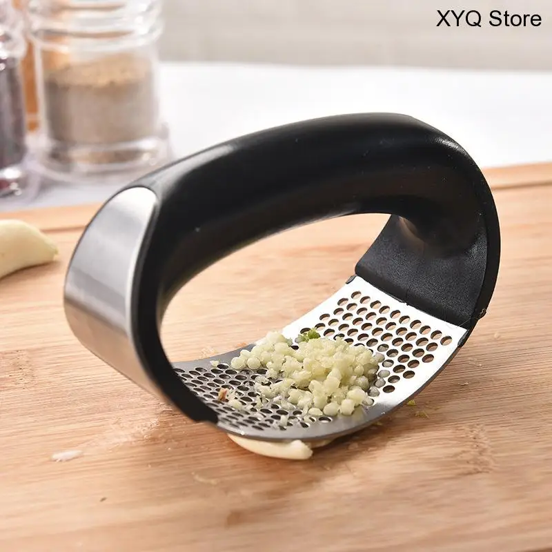 

1pcs Stainless Steel Garlic Presses Manual Garlic Mincer Chopping Garlic Tools Curve Fruit Vegetable Tools Kitchen Gadgets