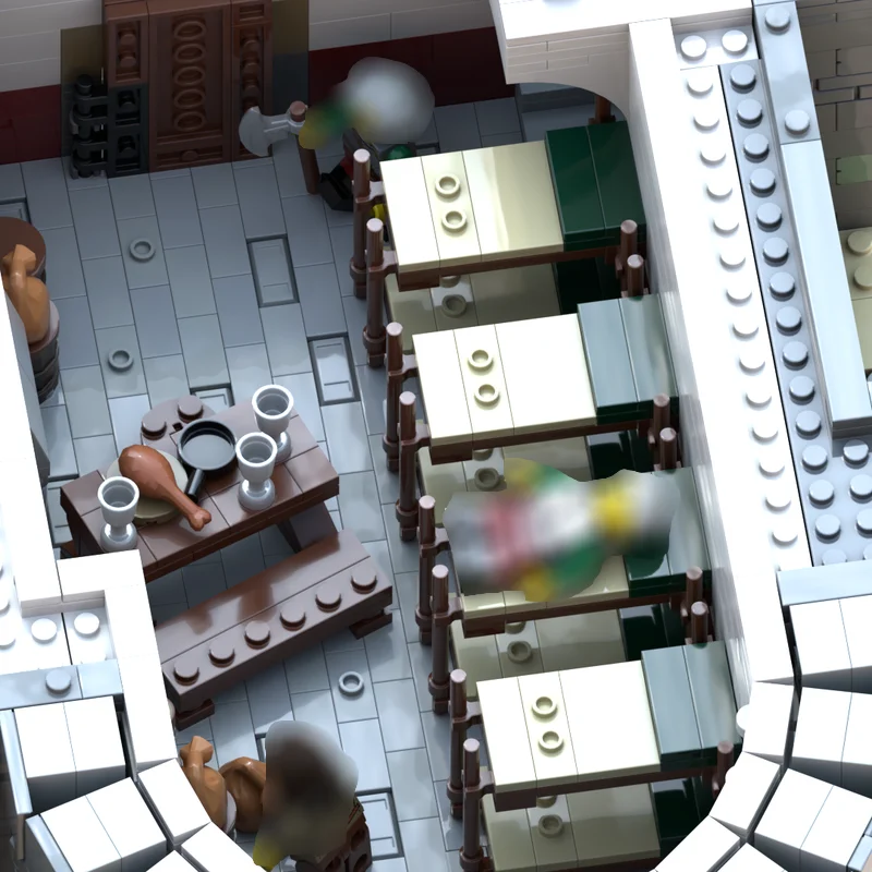 MOC 14562 шт. Великий шлюз — Замок в Бретани часть 1 модульные строительные блоки