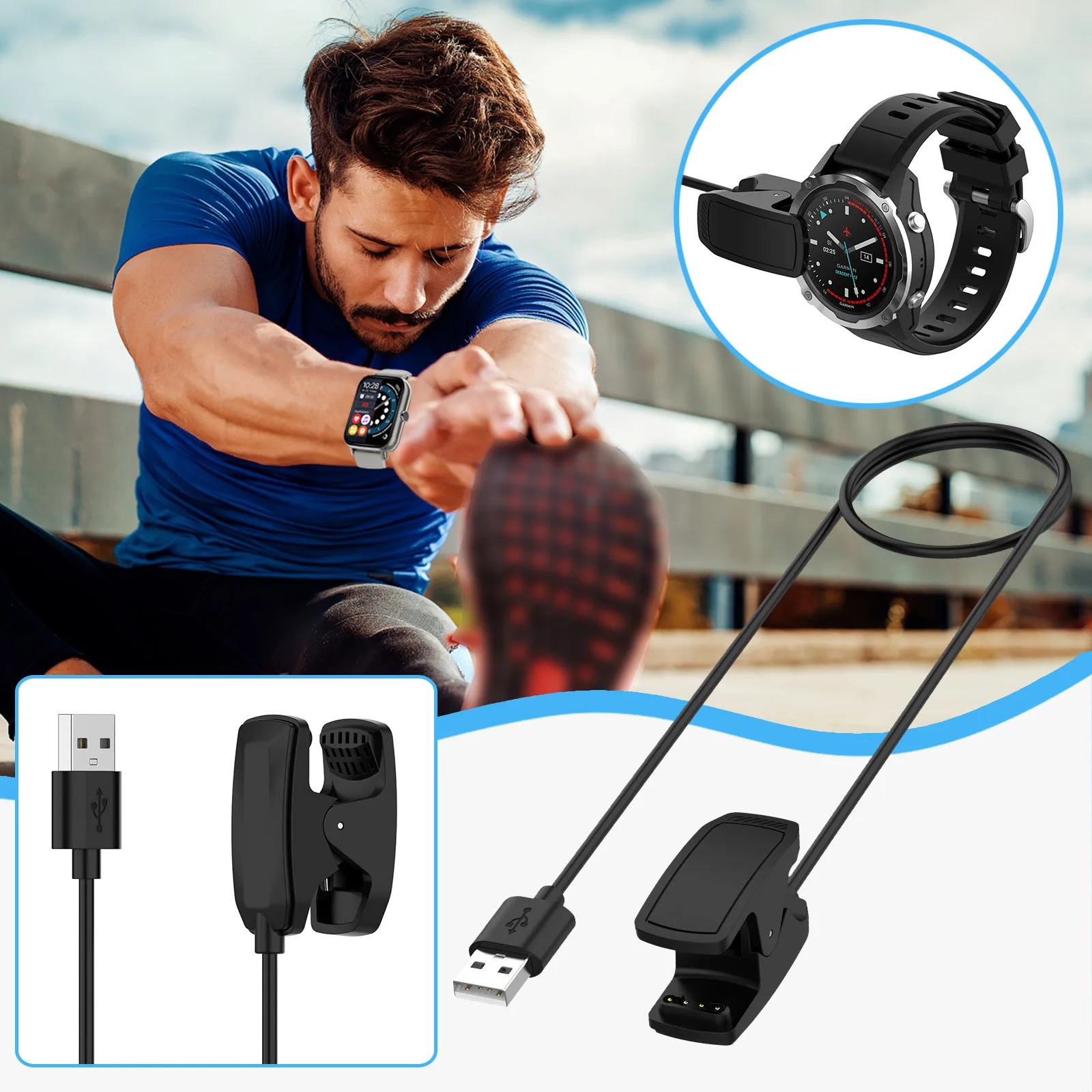 

Для Garmin зарядка mk2i спуск зарядное устройство спуск/Garmin подставка USB-кабель аксессуары для смарт-браслета резиновые браслеты