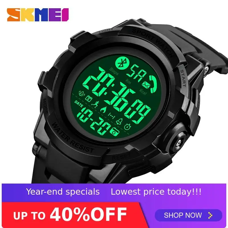

SKMEI Men Fashion Bluetooth-compatible Smart Watch Wrist Smartwatch Mens Call APP Message Reminder reloj inteligente 1501
