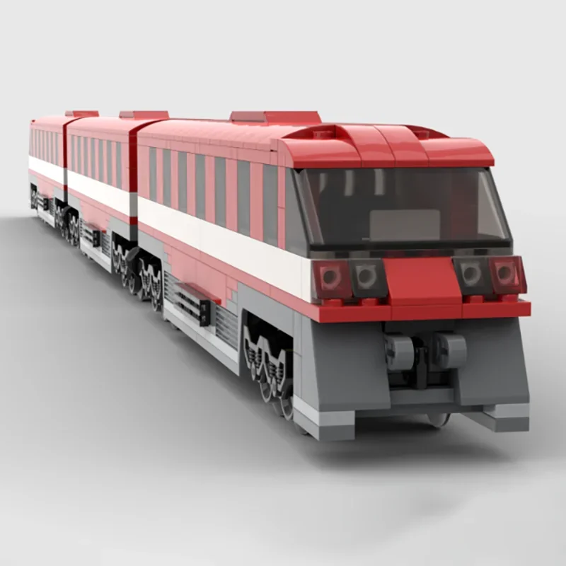 Конструктор Железнодорожный серии Moc конструктор модульная Игрушечная модель