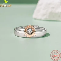 real 925 sterling silver jewelry summer daisy lovers rings for women men original design couple romantic accessories 2022 new