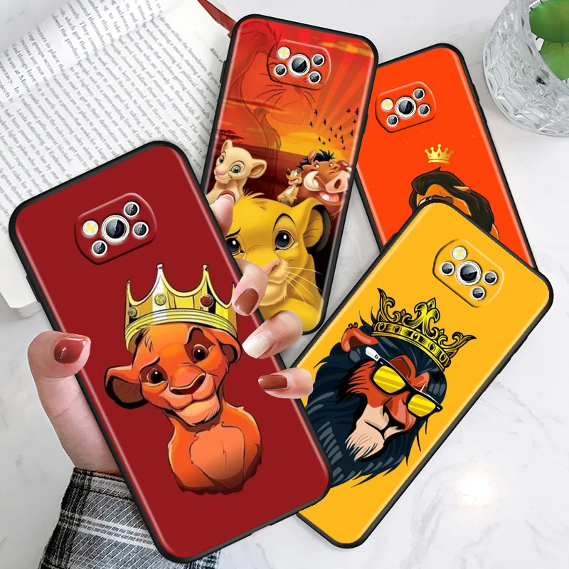 Чехол для телефона с рисунком из аниме Король льва Xiaomi Poco X5 X3 Pro X4 F4 F3 GT M5 M5s M4 M3 C55 C50