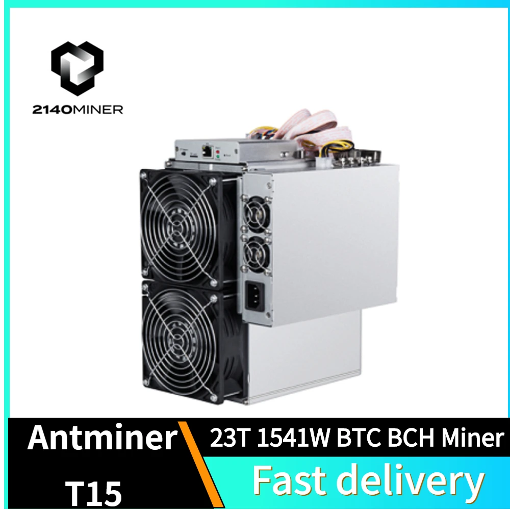 

Antminer T15 23T 1541W BTC BCH Miner Asic Miner with PSU Better Than BITMAIN S9 S9i S9j Z9 Mini WhatsMiner M3 S15 Avalon A9