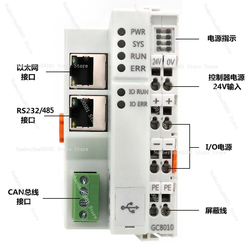 Программирование кодов контроллера ПЛК с поддержкой CAN Ethernet 485 CANopen Modbus
