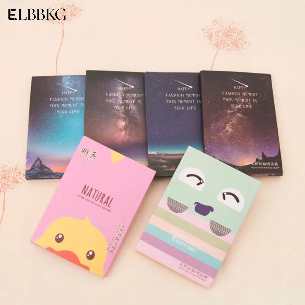 

50 Sheets/Pack Makeup Facial Face Clean Oil Absorbing Blotting Papers Beauty Tools Pattern Random New Arrival
