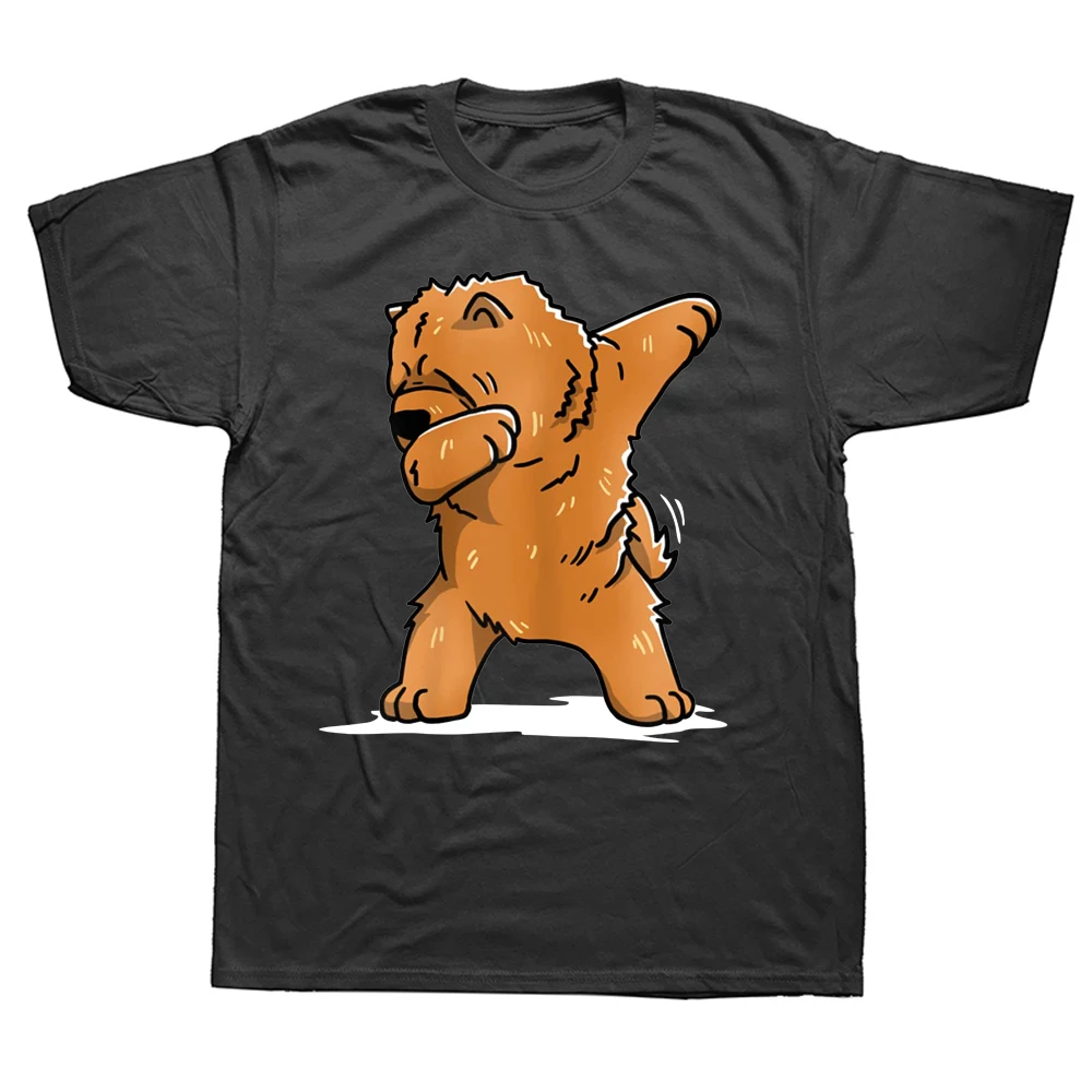 

Dabbing Chow Chow Dab Dance Dog T Shirts Graphic Cotton Streetwear Short Sleeve Birthday Gifts Vintage Style T-shirt Men