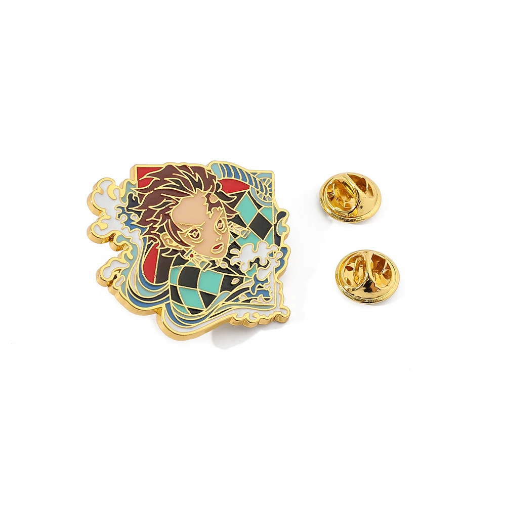 Модные эмалированные Металлические Значки для женщин рассекающий демонов -