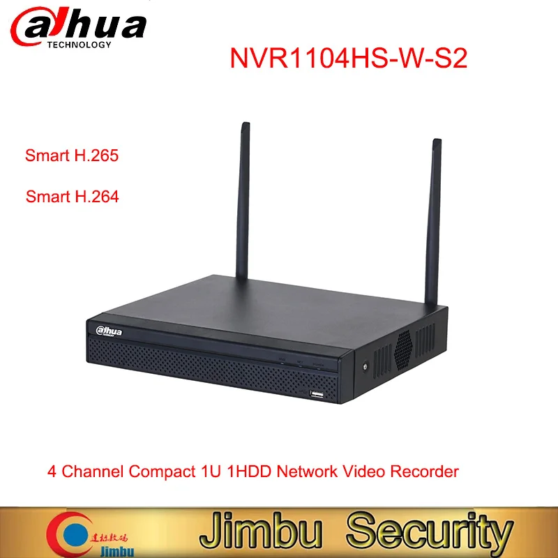 

Dahua 4 Channel Compact 1U 1HDD Network Video Recorder NVR1104HS-W-S2 Supports Mainstream Cameras of ONVIF Protocol nvr dvr