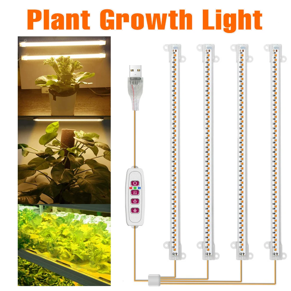 

Led Grow Light USB Timer Phyto Lamp Plants Dimmable 5 Modes Indoor LED Lamp Phytolamps Full Spectrum Hydroponics Growing Lamps