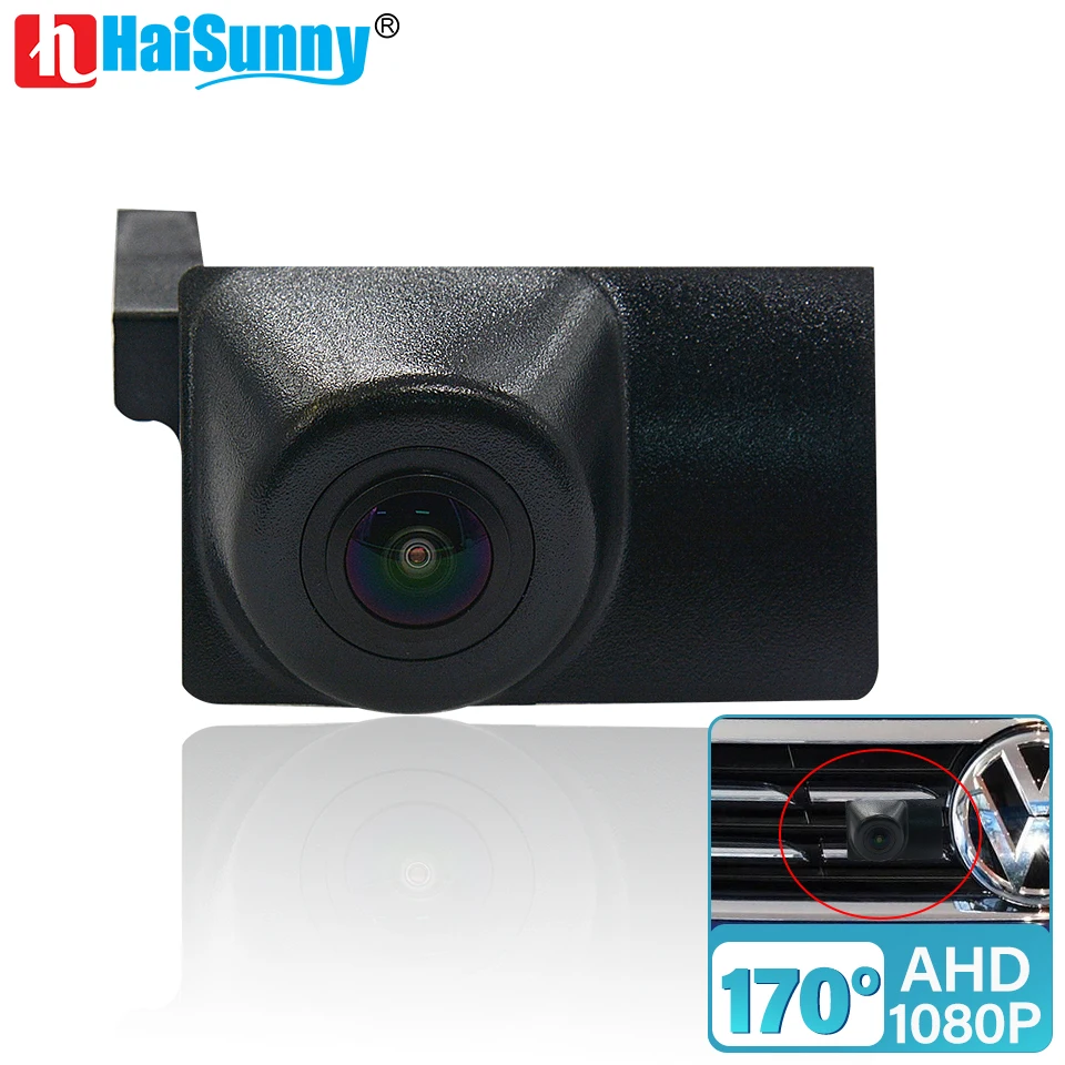 

HaiSunny Автомобильная HD камера с логотипом Переднего Вида для Volkswagen VW Lamando 2019 ночное видение Водонепроницаемый 170 ° рыбий глаз AHD 1080P
