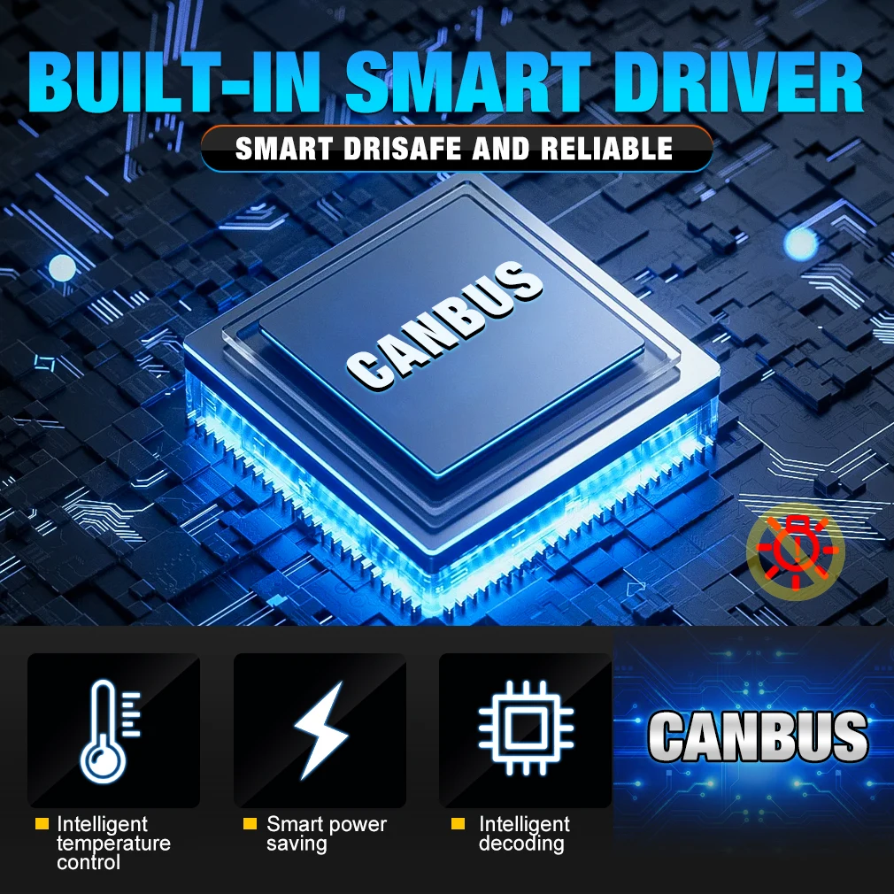Фото Светодиодные фары XSTORM D1S Canbus 60000LM 300W D2S D3S D4S для автомобиля с вентилятором, турбо-лампы 6000K 12V 36V Plug&Play №2