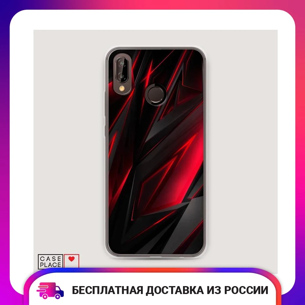 Чехол Силиконовый для Huawei Nova 3 Игровой фон защитная накладка бампер тонкая мягкая