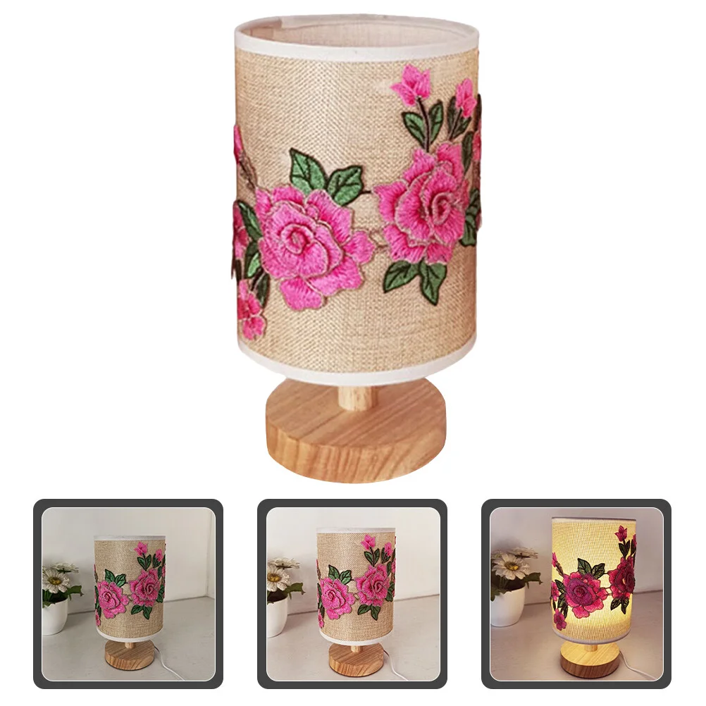 

Table Lamp 3d Floral Pattern Bedroom Desk Light Usb Powered Bedside Night Light