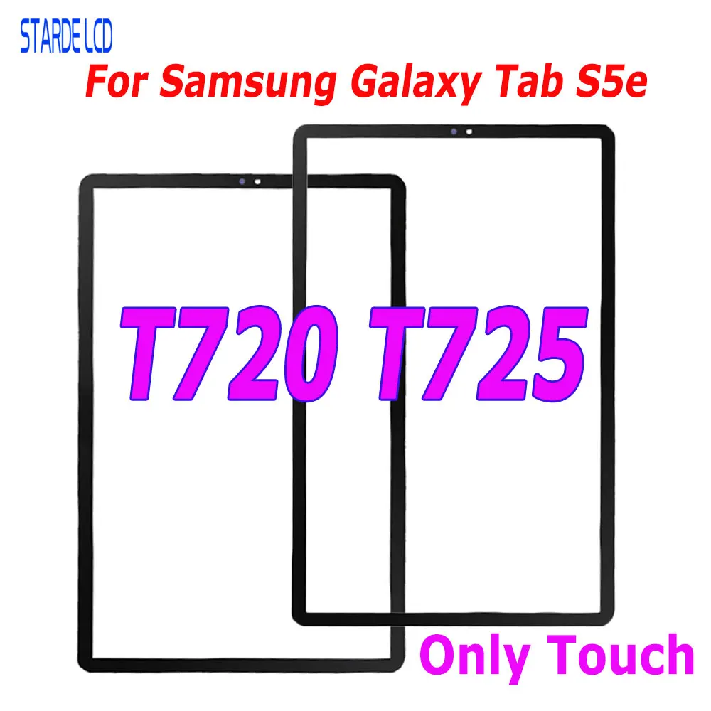 

10,5 ”для Samsung Galaxy Tab S5e T720 T725 SM-T720 сенсорный экран внешняя стеклянная панель Объектив Запасная часть
