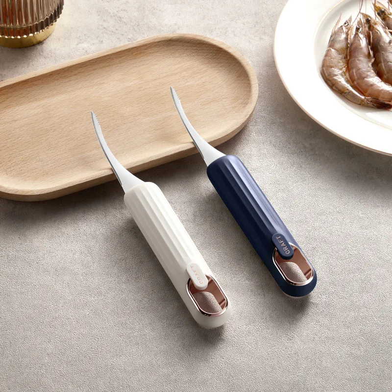 

Multifunctional Fast Shrimp Peeler Stainless Shrimp Line Seafood Shrimp Line Knife Prawn Shells Remover For Home Kitchen Tools