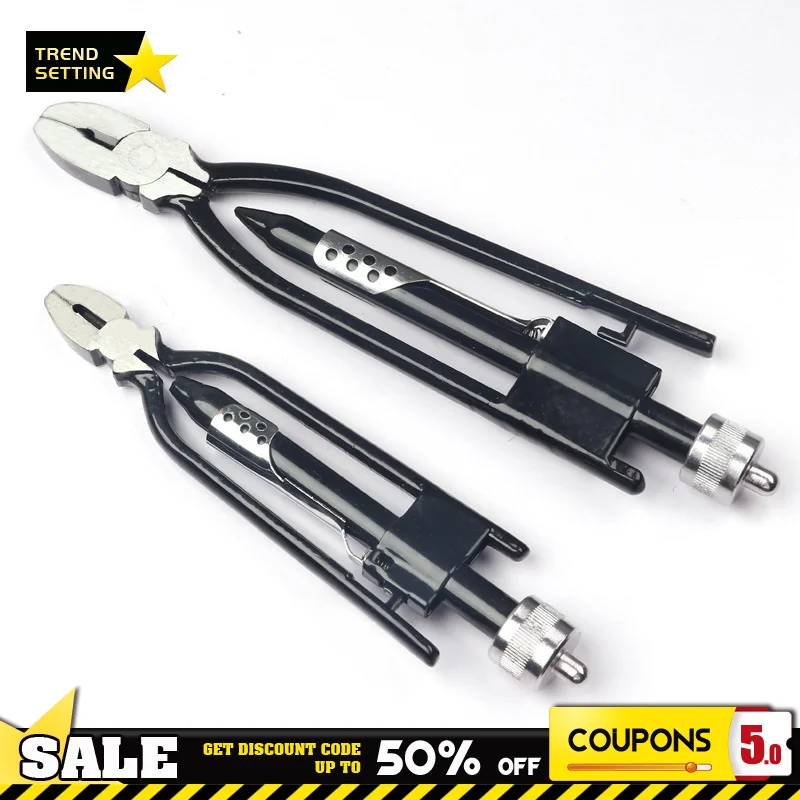 

6/9inch Unidirectiona Wire Twist Pliers Safety Lock Roll 0.3 To 0.7mm Carbon Steel Wire Twister Spring Return Heavy Duty Jaws
