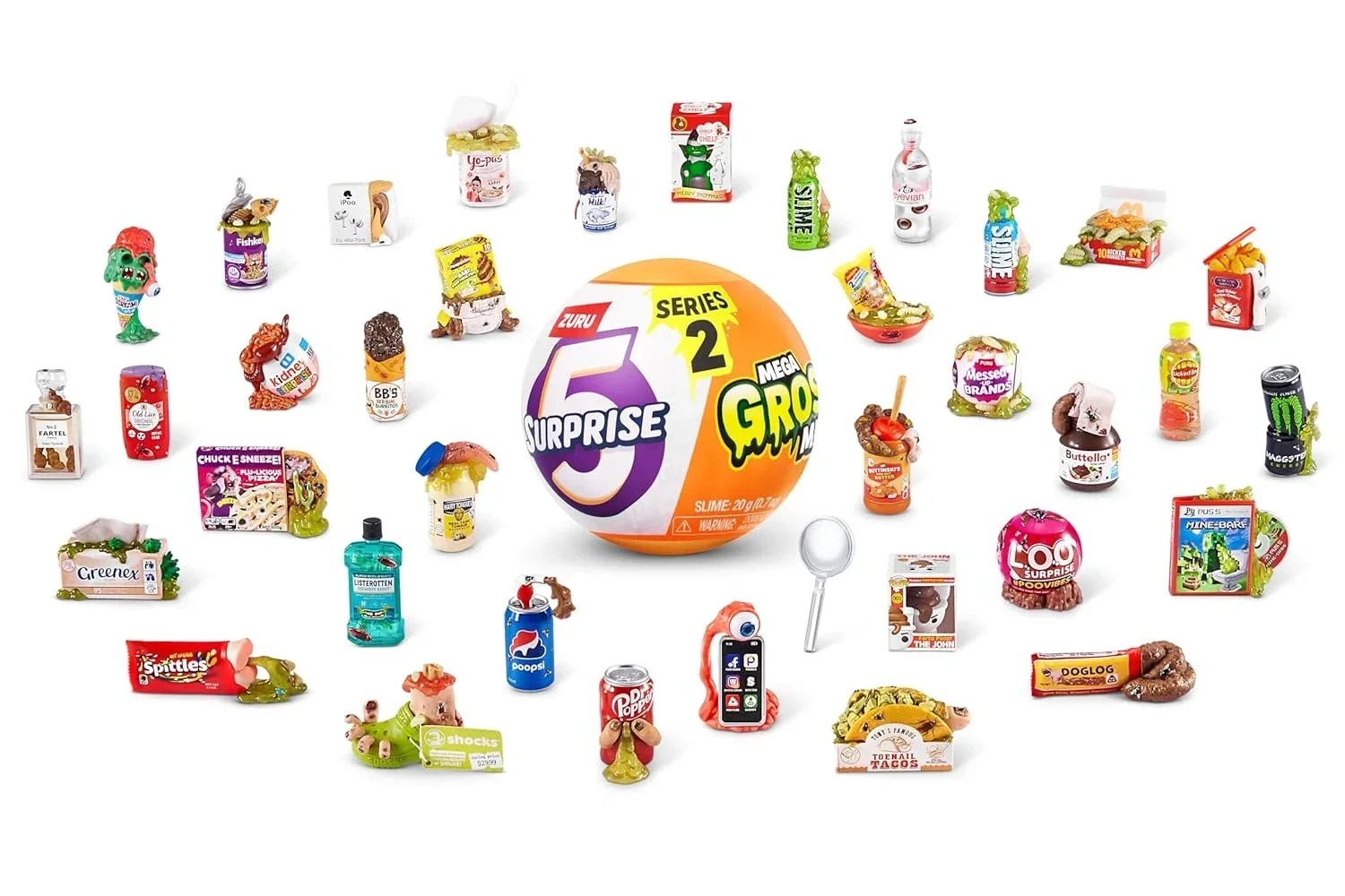 Горячие игрушки 5 сюрпризов Mega Gross Minis Mystery Series 2 коллекционные Brands слепая коробка