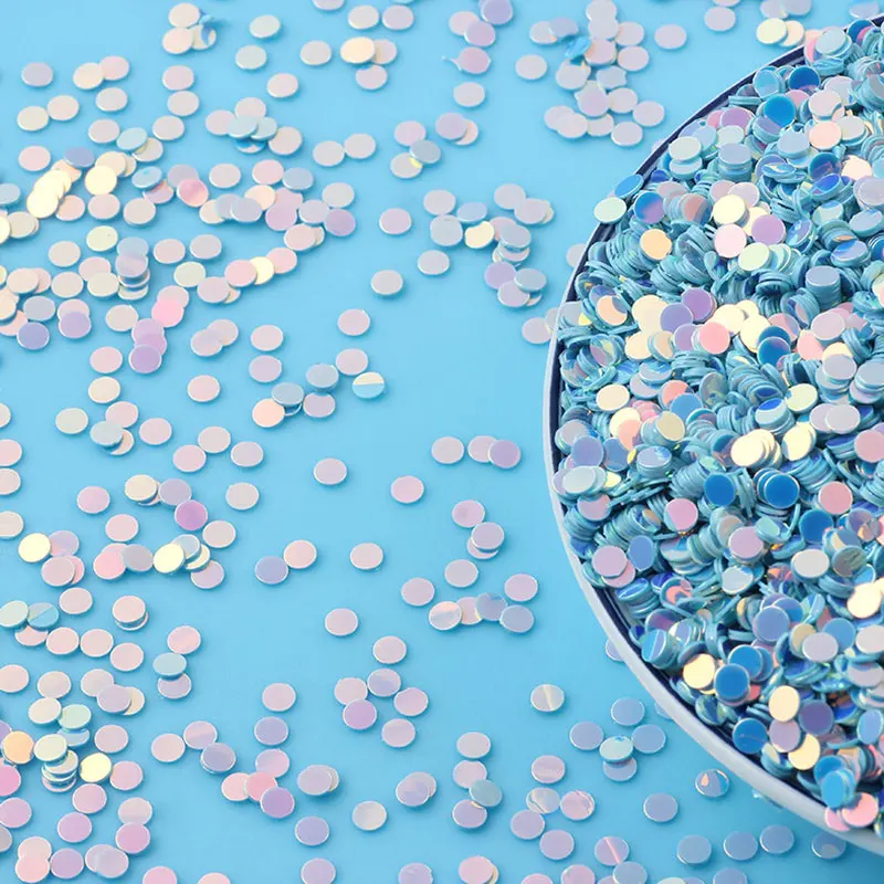 

3mm PVC Golden Glitter Round Sequin Sequins For Clothes Decoration Accessories DIY Decoration Sequin Crafts Lentejuelas Sequins