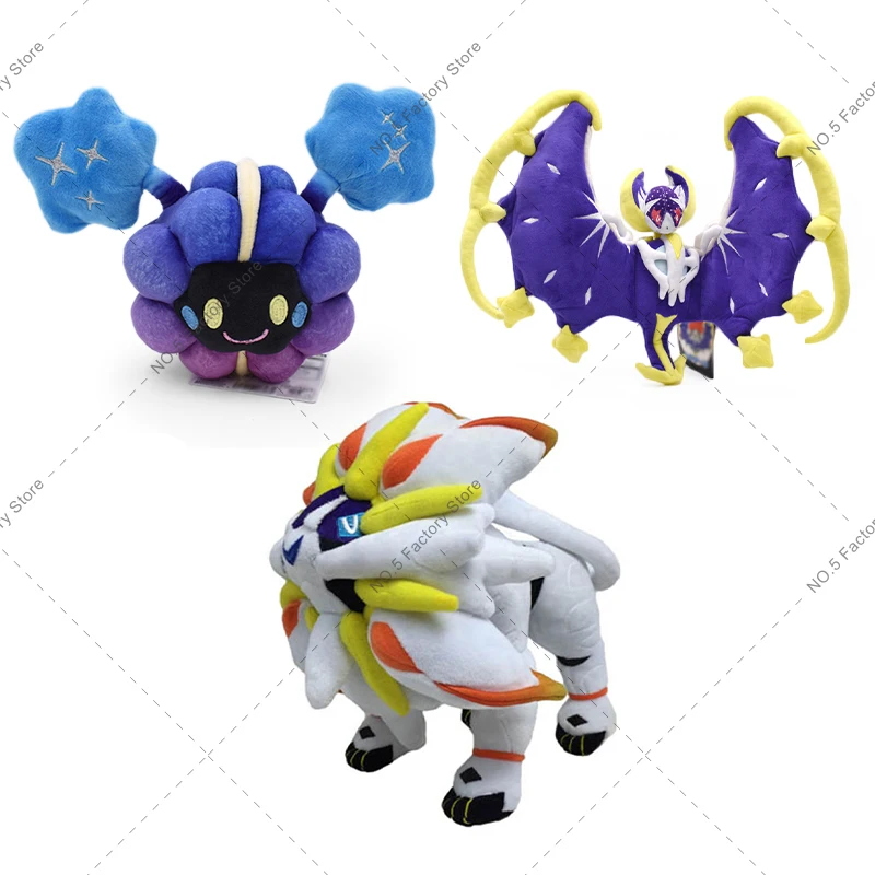 

3 Styles Takara Tomy Pokemon Kawaii Plush Toys Cosmog Lunala Solgaleo Cute Soft Stuffed Doll Toy Gifts for Baby Children 20-53cm