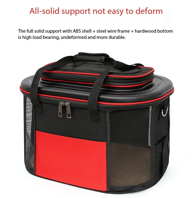 

New pet car bag breathable portable cat bag go out portable pet bag dog bag pet trolley box single shoulder