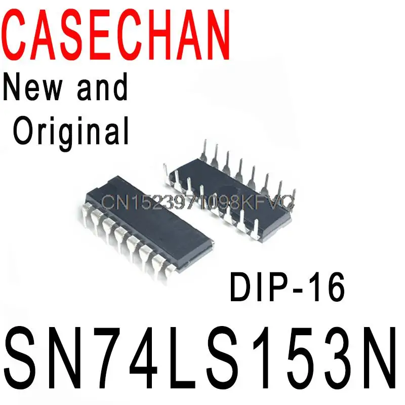 5 шт., новые и оригинальные HD74LS153P 74LS153 DIP-16 Double 4, выберите 1 выбор данных, фонарик SN74LS153N