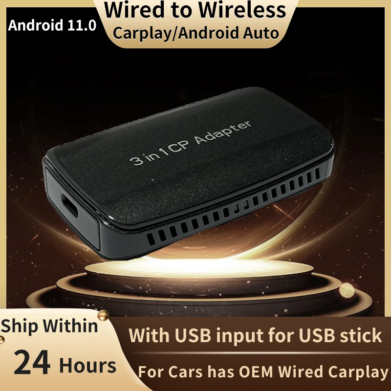 

Беспроводной адаптер Carplay Android автомобильный ключ Android 11 Автомобильный плеер Mirrorlink Plug Play для Audi Benz Kia Volvo VW Ford Toyota