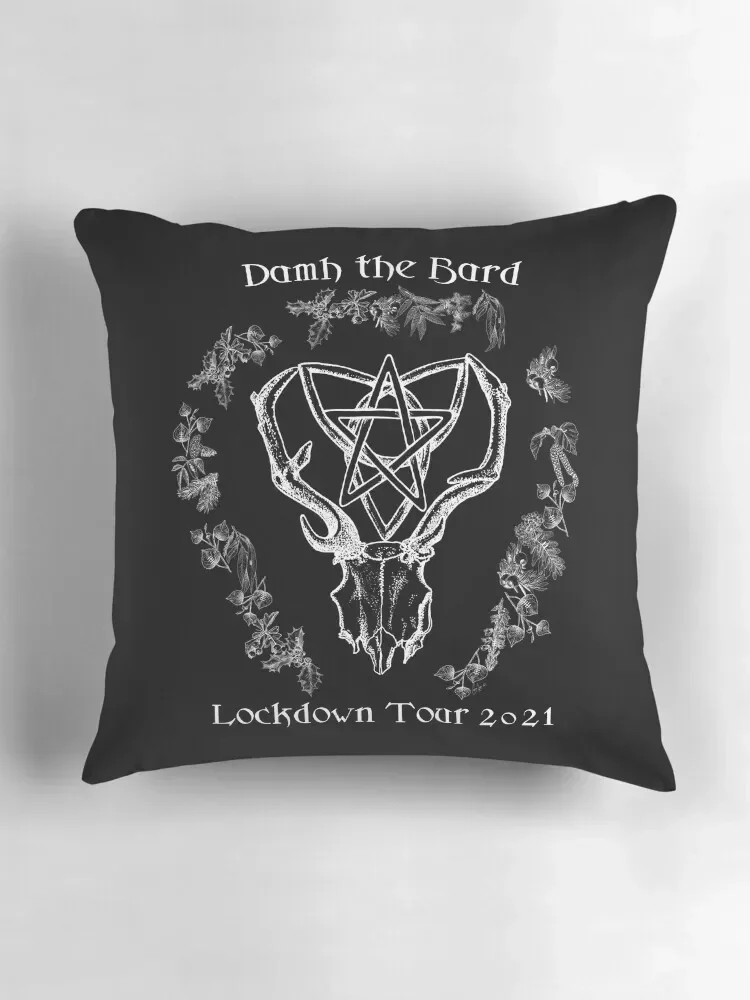 Damh the Bard Lockdown 21 (белое изображение прозрачный фон) Декоративная подушка аниме