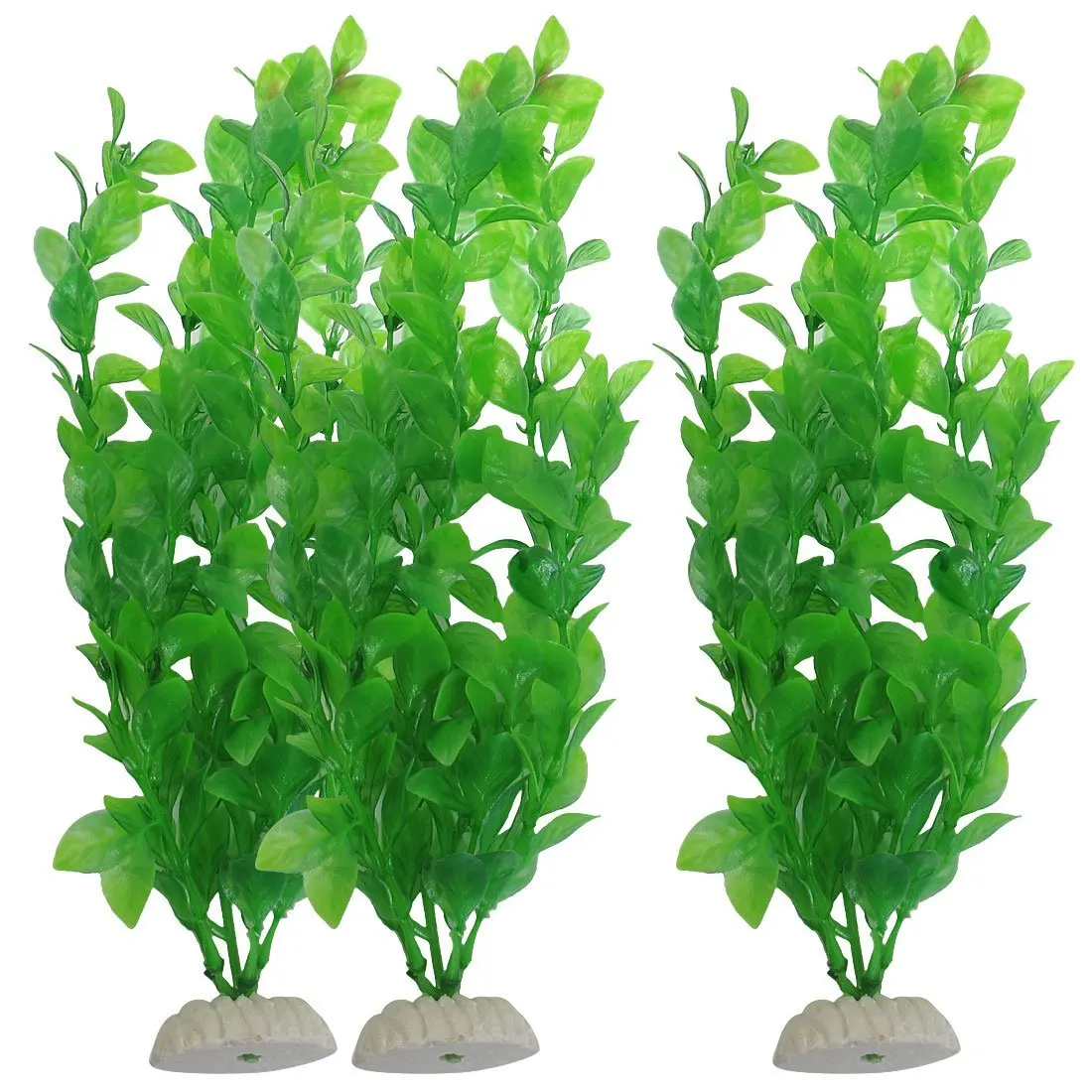 

Зеленые пластиковые искусственные растения SODIAL(R) высотой 10,6 дюйма для аквариума, 3 шт.