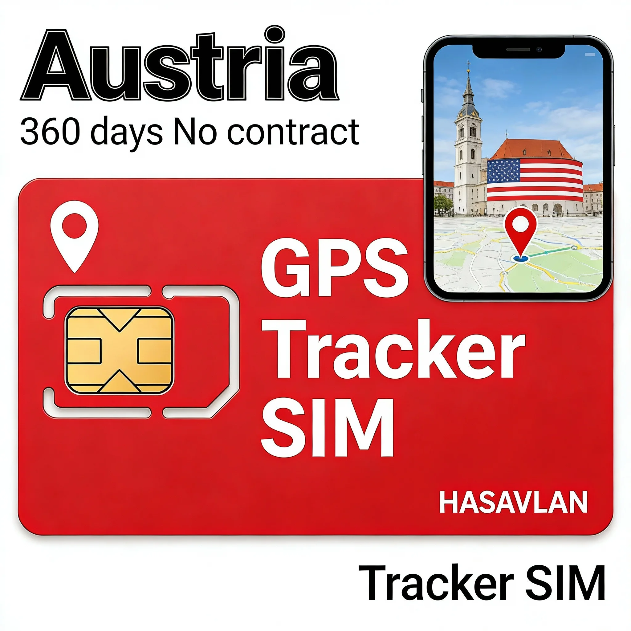 Фото SIM-карта для Австрии GPS-трекер — трехразрезной 2G/3G/4G LTE Cat1 M2M, маршрутизация в Интернете без контрактов, 360 МБ/360 дней ST-901L TK905 №3