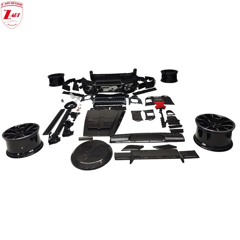 Z-ART B800 Body Kit for W463A G class Wide body kit for 2019+ G Wagon W464 Upgrade Bumpers Car Styling Parts PP+Dry Carbon Fiber