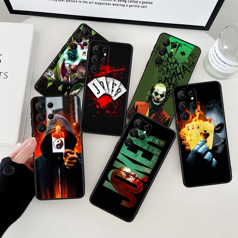 

DC Bad Guy Cool jokers Black Phone Case For Samsung Galaxy S23 S22 S21 S20 FE Ultra Pro Lite S10 S10E S9 Plus 5G